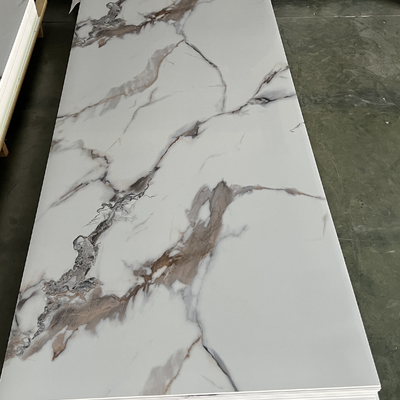 Durable Waterproof Marble Design Pvc UV Marble Finish Sheet Wall Panel for Apartment