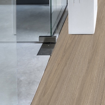 Anti-slip Zocalo Piso Goma White Oak Engineered Wood Flooring Plank LVT Quick Click Lock PVC Click Flooring