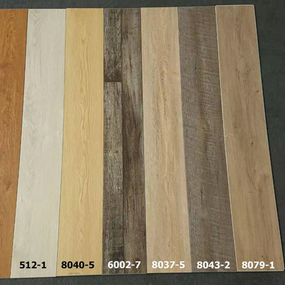 SPC Flooring Waterproof B1 Fireproof Wood Anchor Glue less UNICLIC Rigid Core Vinyl