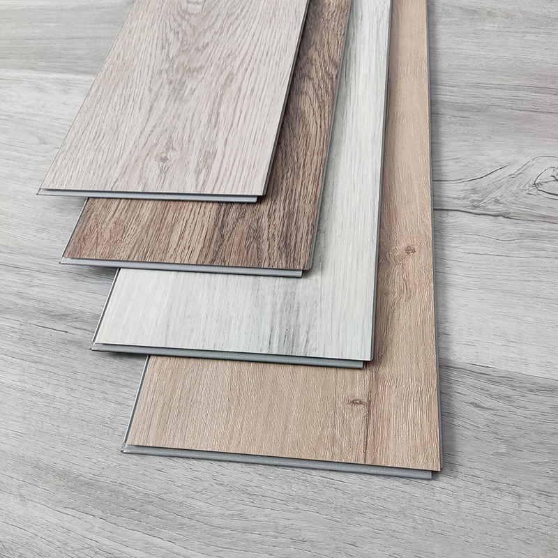 Waterproof Vinyl Click Tile 4mm 4.2mm Office SPC Flooring with IXPE Padding Waterproof